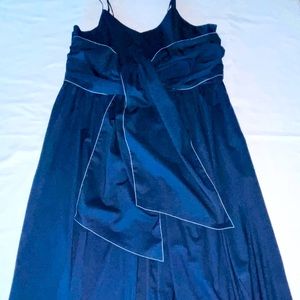 NWT Coastal Poplin Tie-Waist
Midi Dress